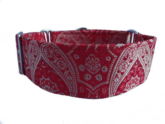 Martingale Halsband Für Hunde - Farbe Nude Rot, Größe L, 4 Cm Breit